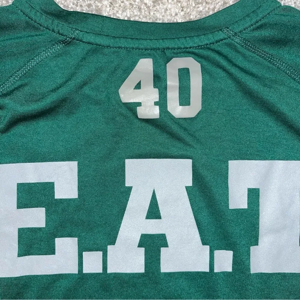 2016 adidas game EMU Eastern Michigan Eagles #40 Practice Team Work out T shirt